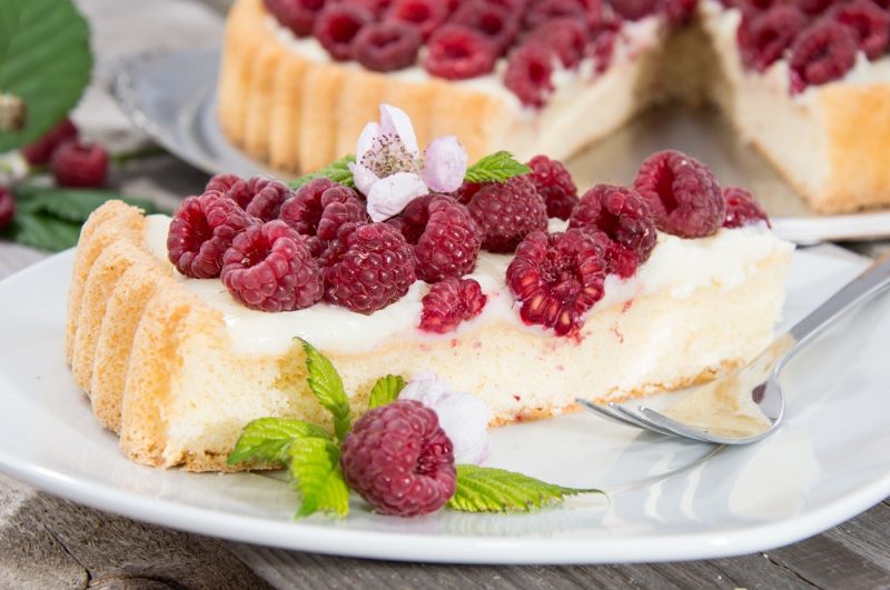 MASCARPONE PITA Z MALINAMI